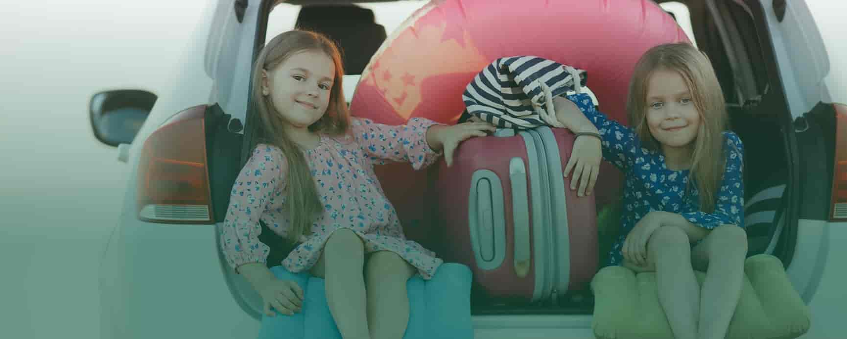 familie på kør selv ferie